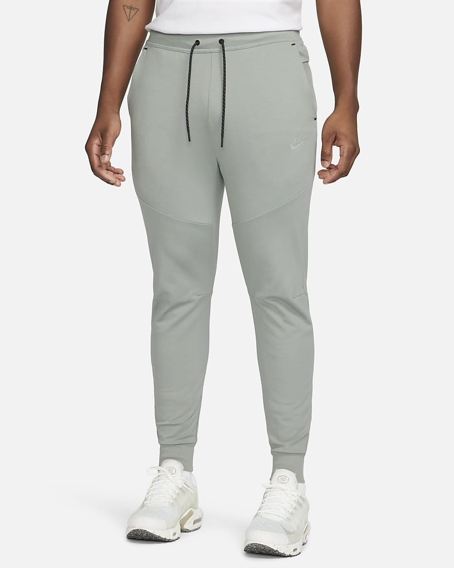 Mens grey nike slim fit fashion joggers